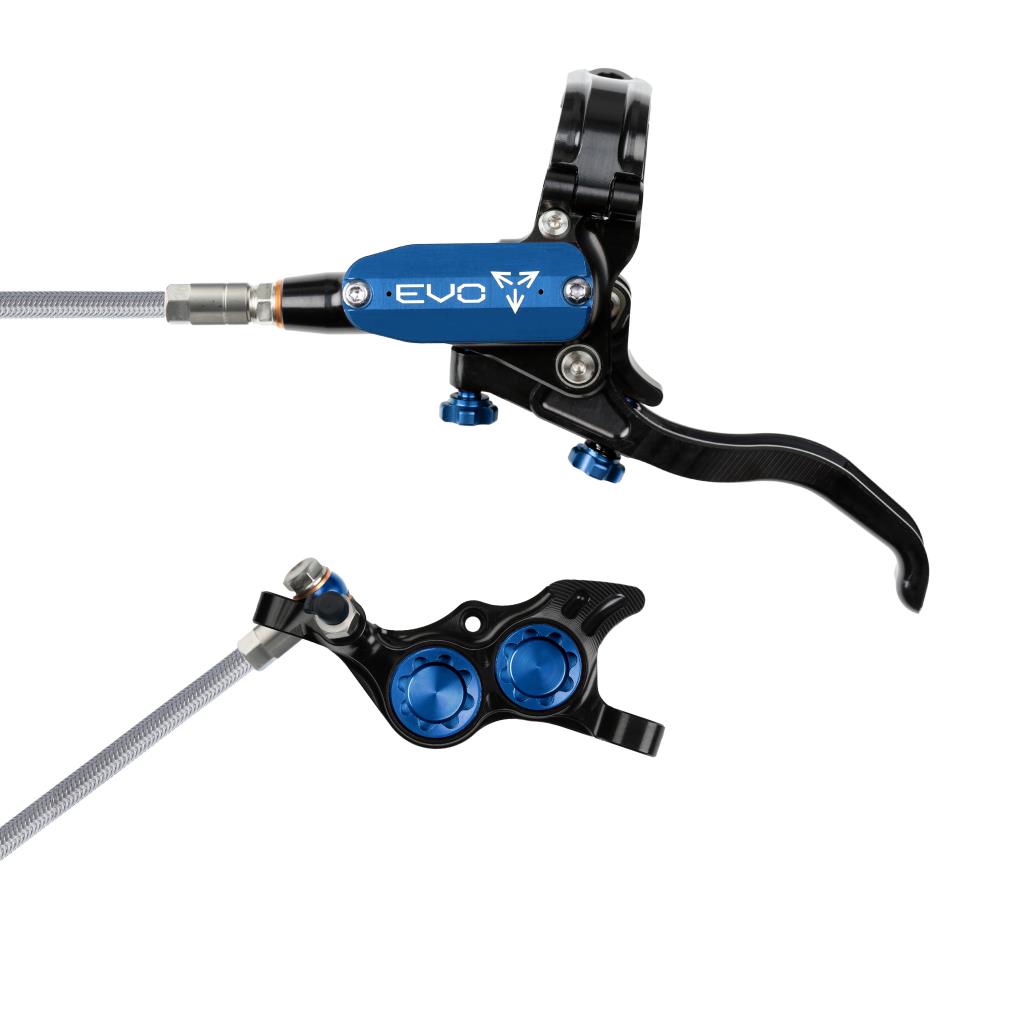 Hope EVO TR4 Braided Disc Brake Black/Blue L/H