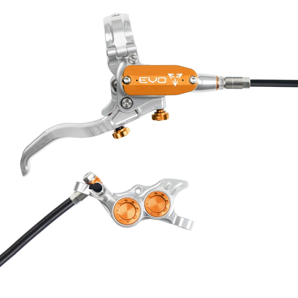 Hope EVO TR4 Disc Brake Silver/Orange R/H