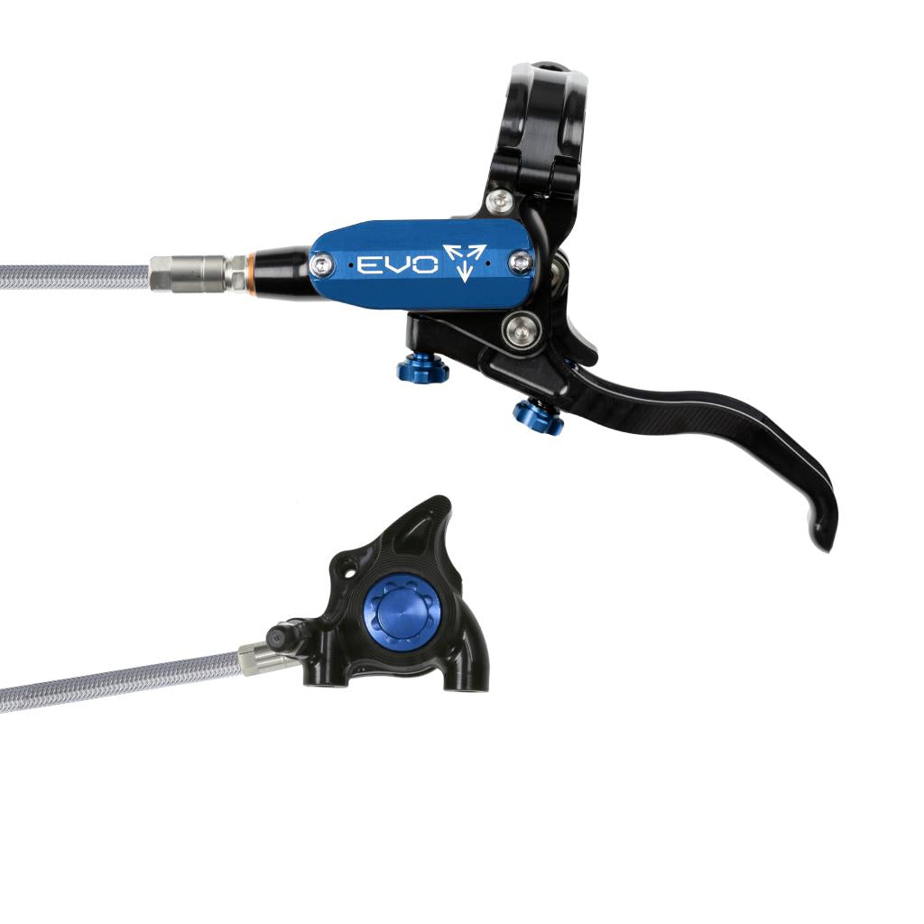 Hope EVO X2 FM Braided Disc Brake Black/Blue L/H