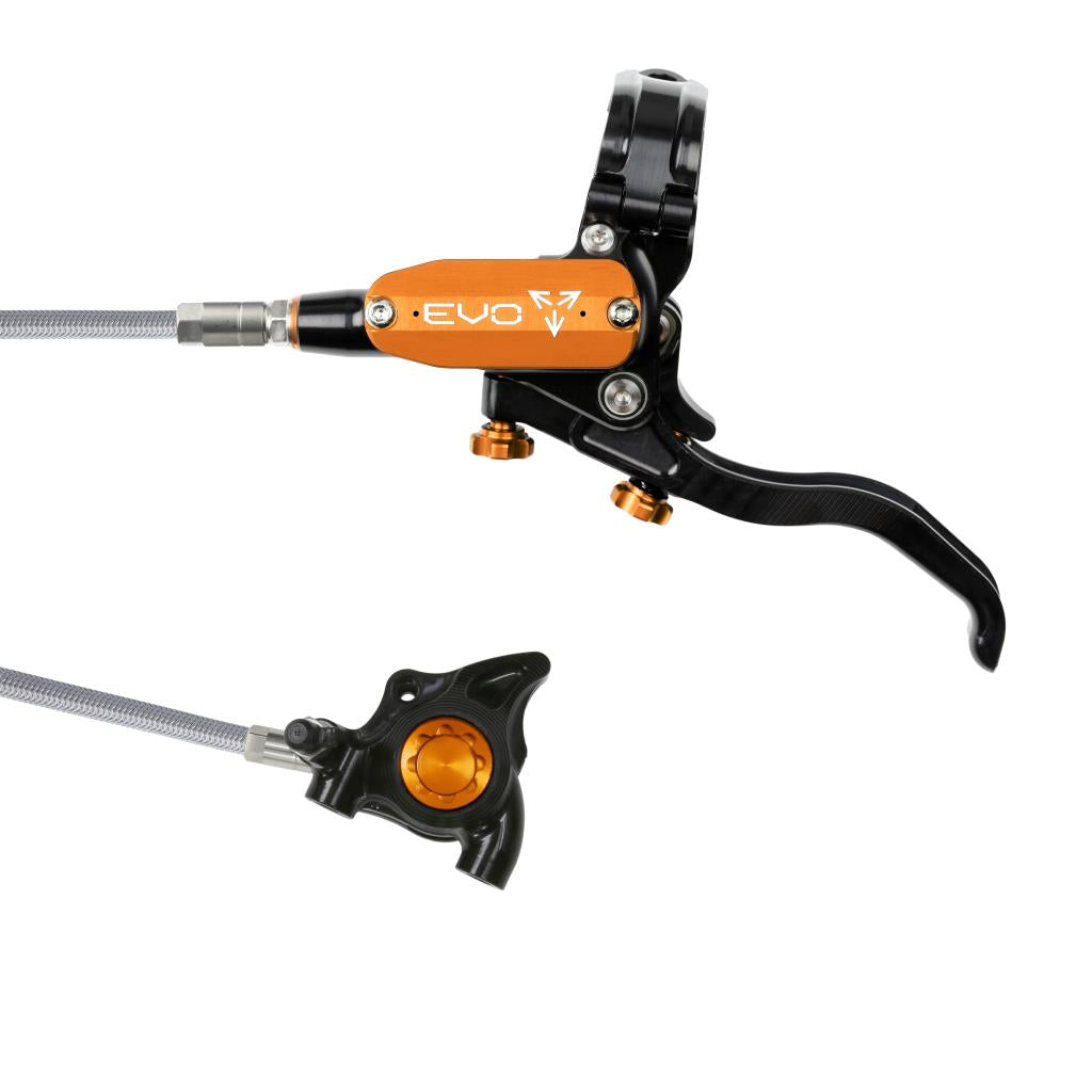 Hope EVO X2 FM Braided Disc Brake Black/Orange L/H