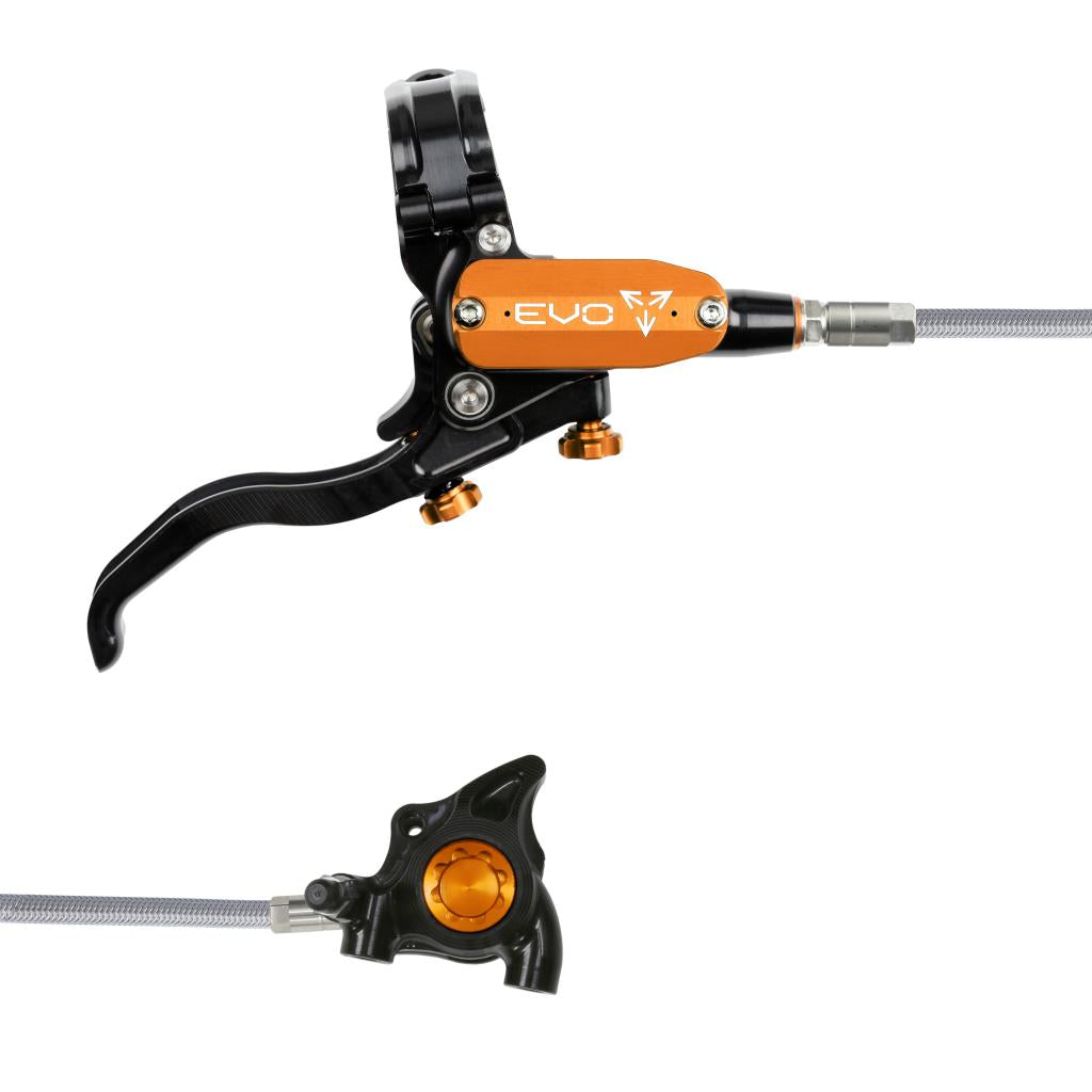 Hope EVO X2 FM Braided Disc Brake Black/Orange R/H