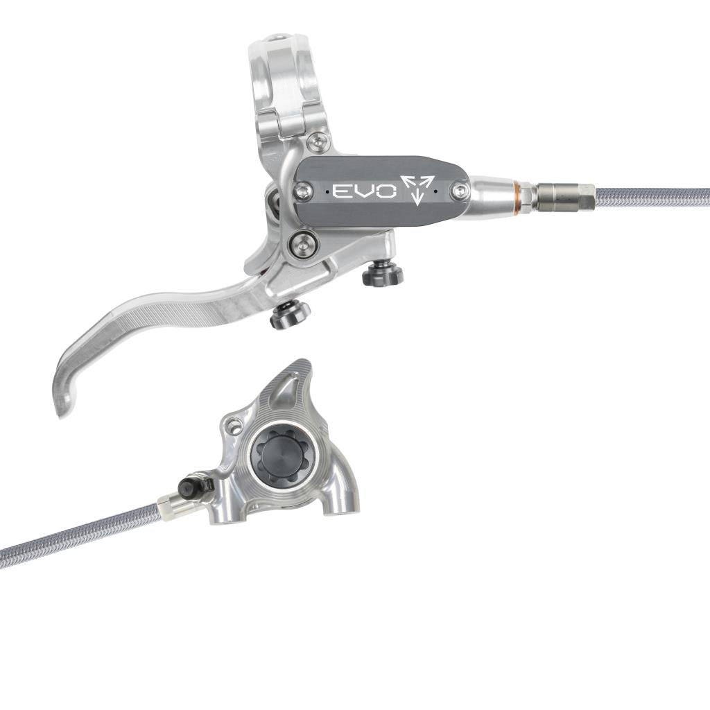 Hope EVO X2 FM Braided Disc Brake Silver/Smoke R/H