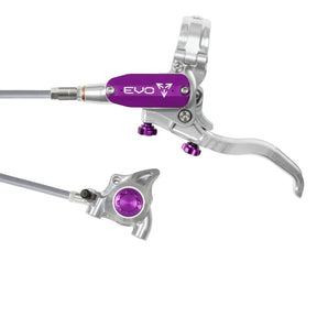 Hope EVO X2 FM Braided Disc Brake Silver/Purple L/H