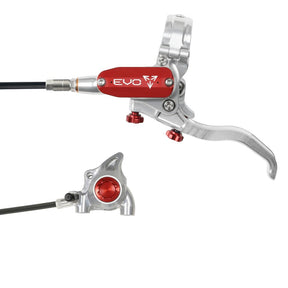 Hope EVO X2 FM Disc Brake Silver/Red L/H