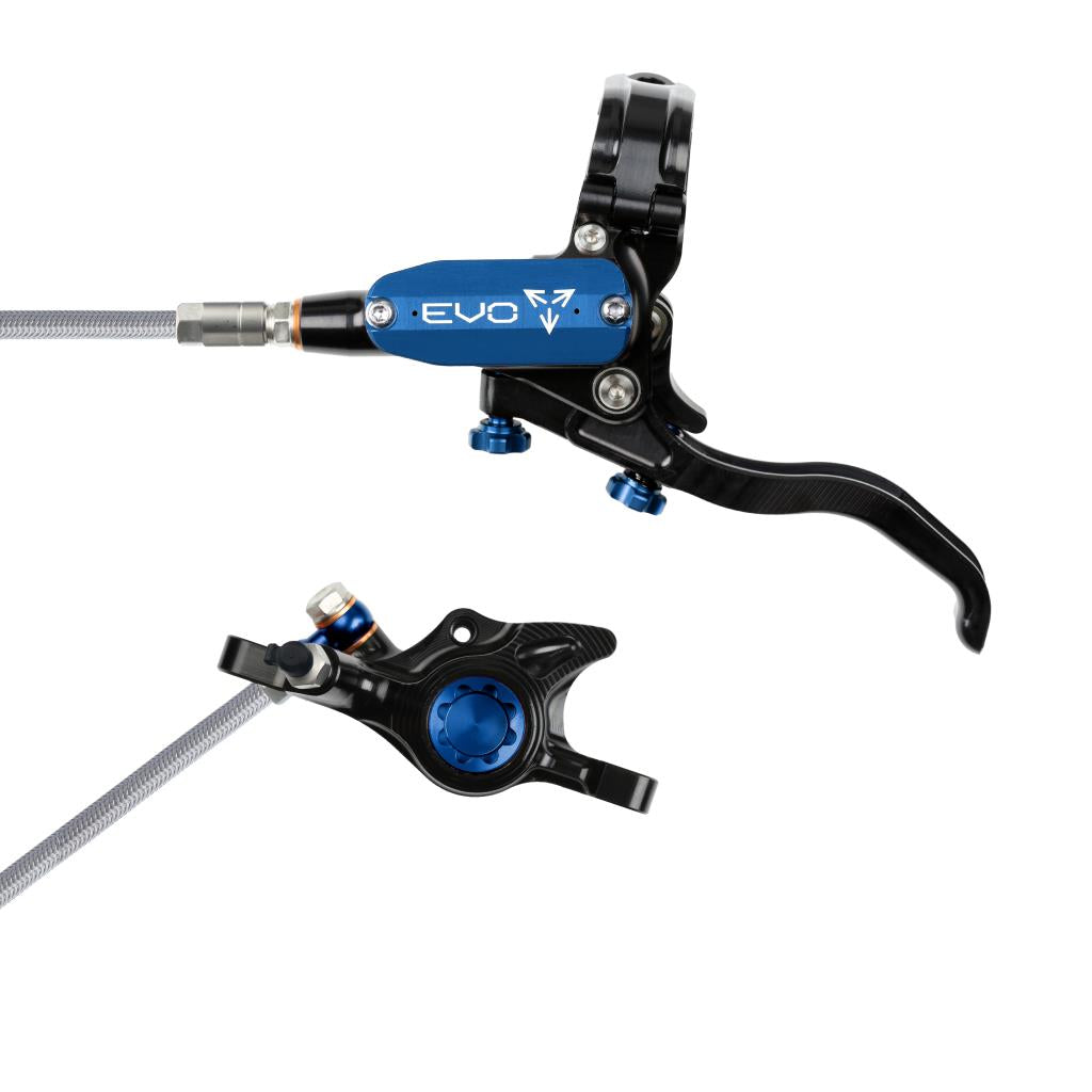 Hope EVO X2 Braided Disc Brake Black/Blue L/H