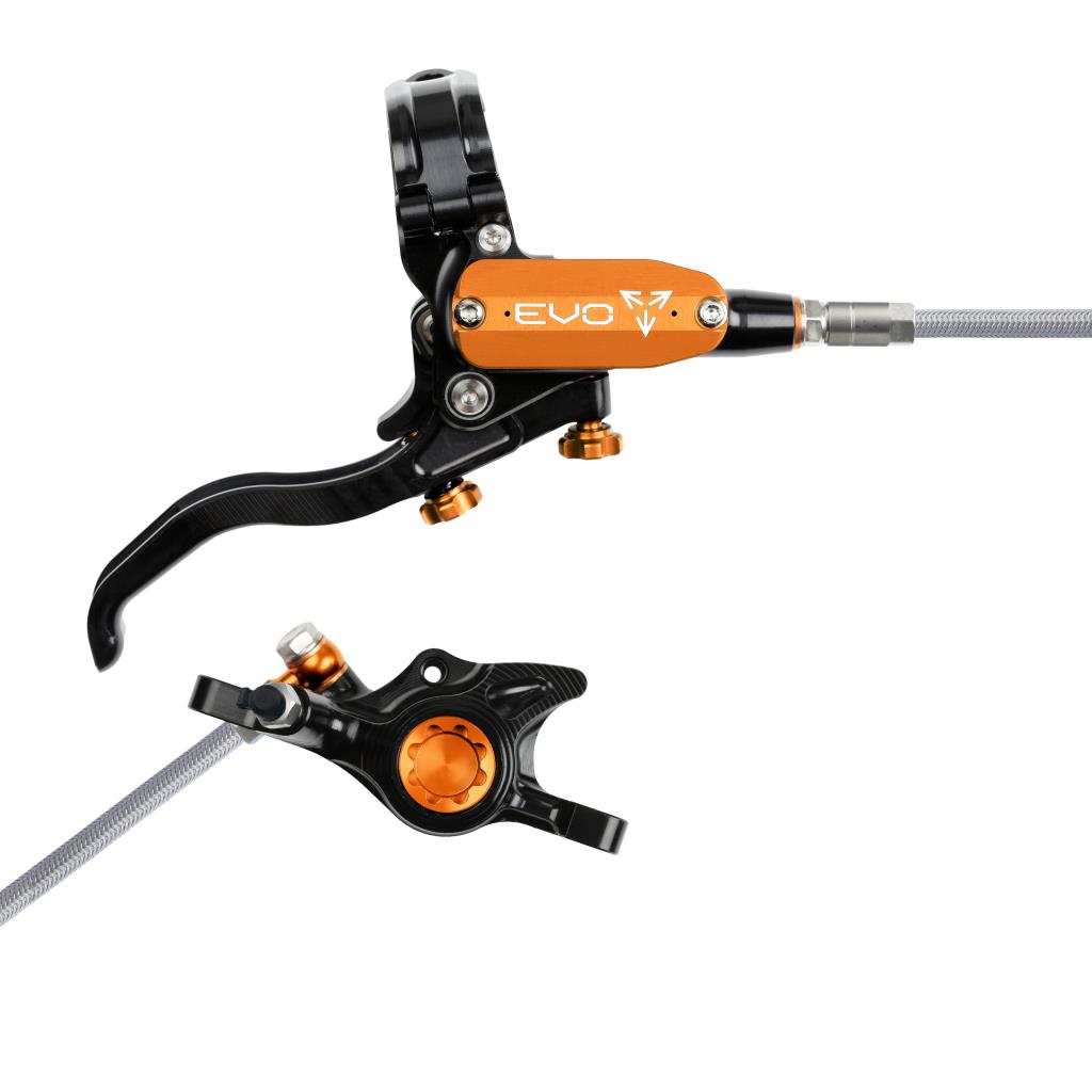 Hope EVO X2 Braided Disc Brake Black/Orange R/H
