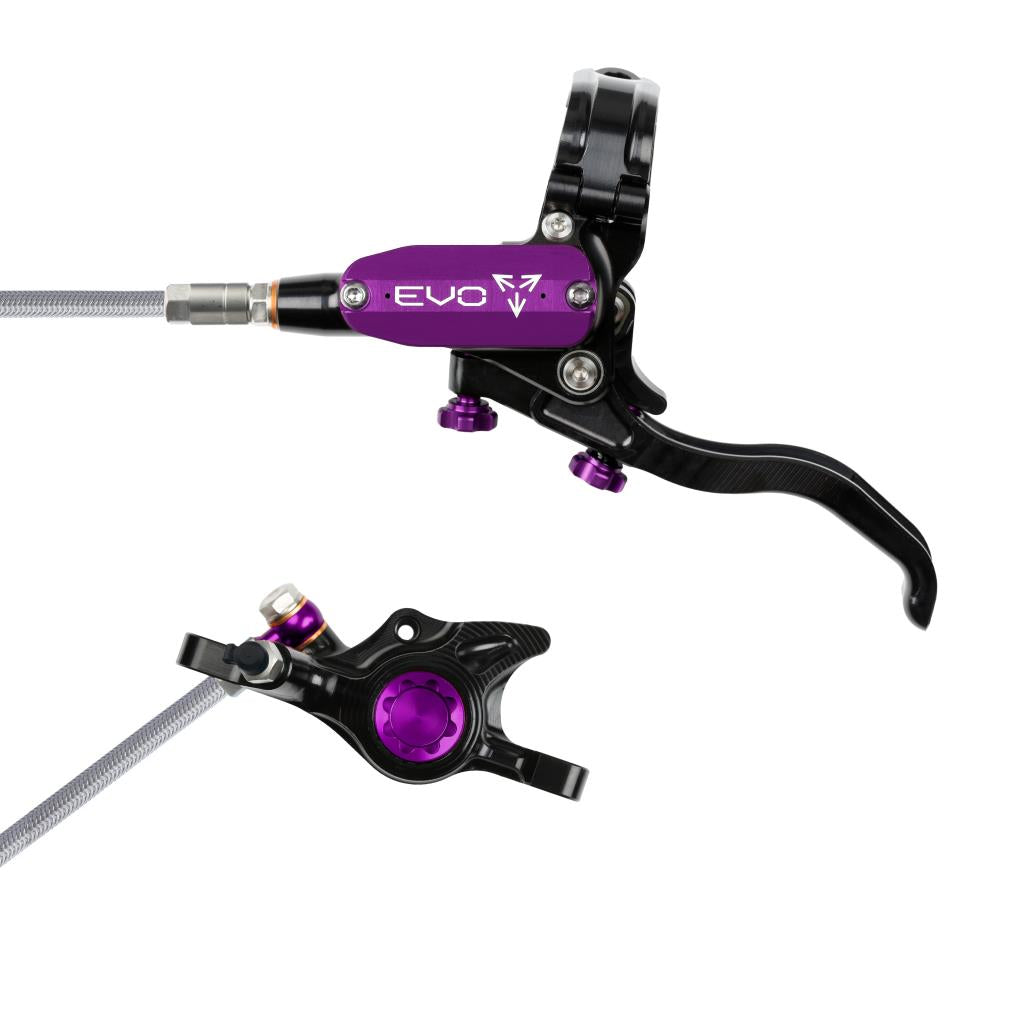 Hope EVO X2 Braided Disc Brake Black/Purple L/H