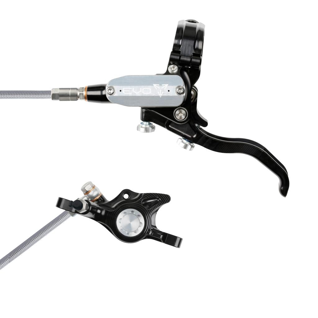 Hope EVO X2 Braided Disc Brake Black/Silver L/H