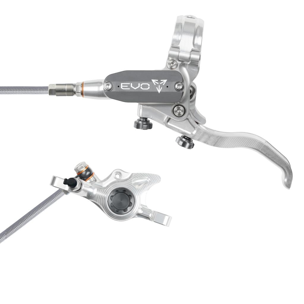 Hope EVO X2 Braided Disc Brake Silver/Smoke L/H