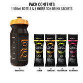 TORQ HYDRATION 500ML BOTTLE SAMPLE PACK - 8 DRINKS (2 X 4 FLAVOURS)