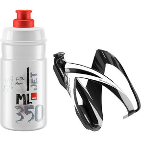 Elite Ceo Jet Youth Bottle Kit Includes Bottle Cage And Bottle Clear / Red 350 ml