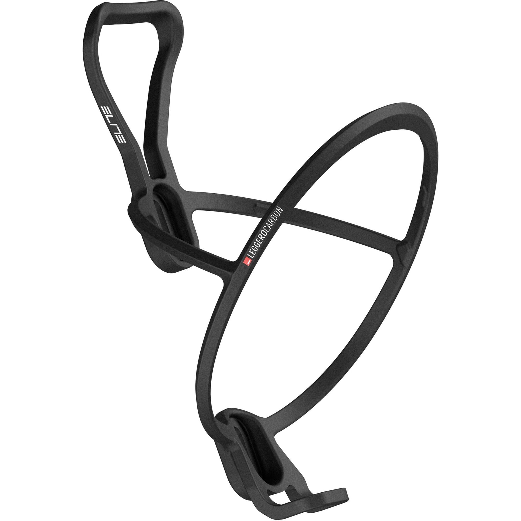 Elite Leggero Carbon Fibre Bottle Cage Black / Red