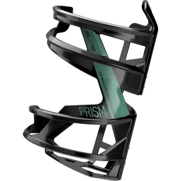 Elite Prism Recycled Side-Loading Bottle Cage Black / Bio Green Left Hand