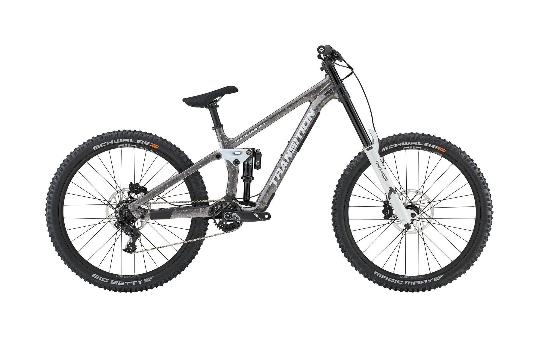 Transition Bottlerocket Alloy Dual Crown Mountain Bike Snowstorm XL