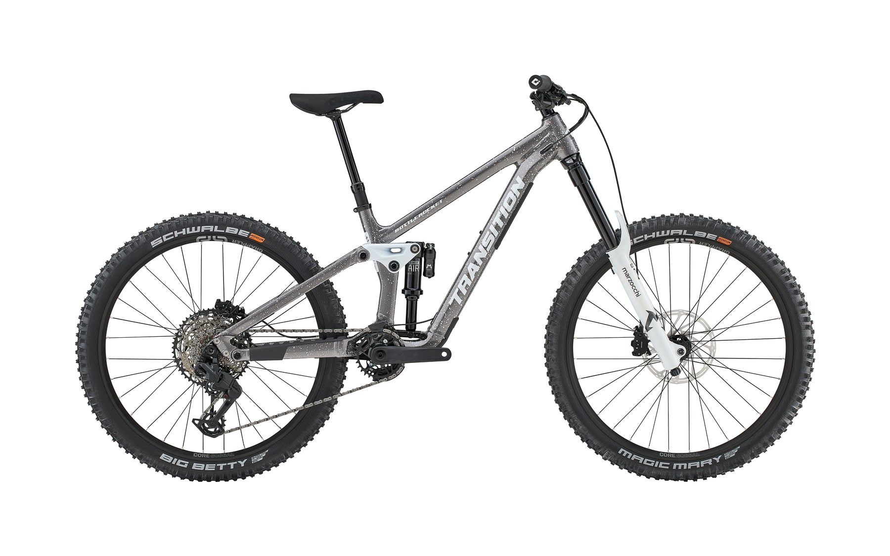 Transition Bottlerocket Alloy Single Crown Mountain Bike Snowstorm XL