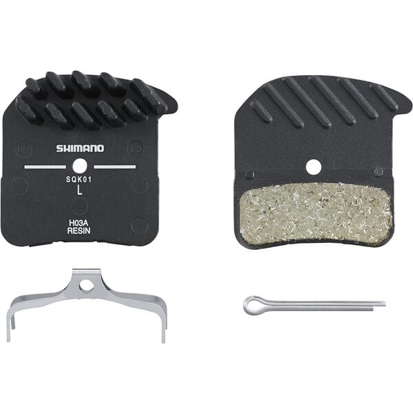 Shimano H03A Resin Disc Brake Pad/Alloy Back With Fin