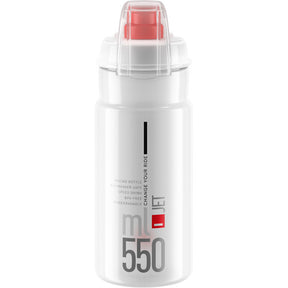 Elite Jet Biodegradable Mtb Bottle Clear / Red 550 ml