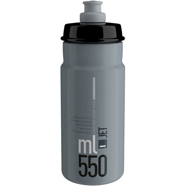 Elite Jet Biodegradable Bottle Grey / Black 550 ml