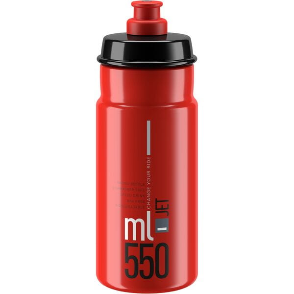 Elite Jet Biodegradable Bottle Red / Black 550 ml