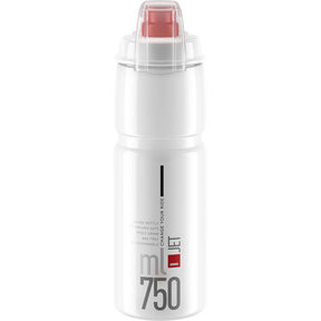 Elite Jet Biodegradable Mtb Bottle Clear / Red 750 ml