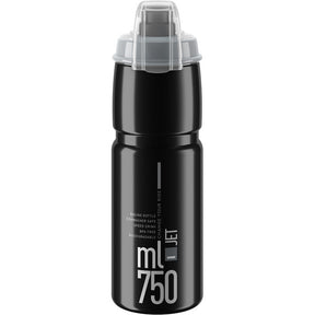 Elite Jet Biodegradable Mtb Bottle Black / Grey 750 ml