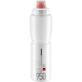 Elite Jet Biodegradable Mtb Bottle Clear / Red 950 ml
