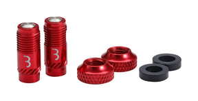 BBB BTI-165 CoreCaps High Flow Valve Caps Red