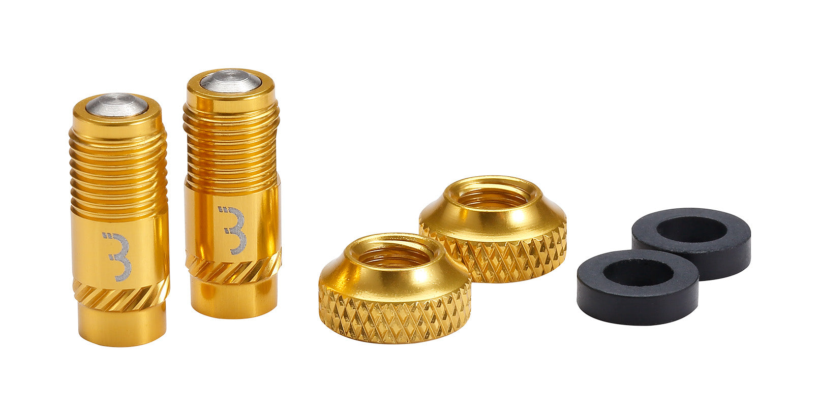 BBB BTI-165 CoreCaps High Flow Valve Caps Gold