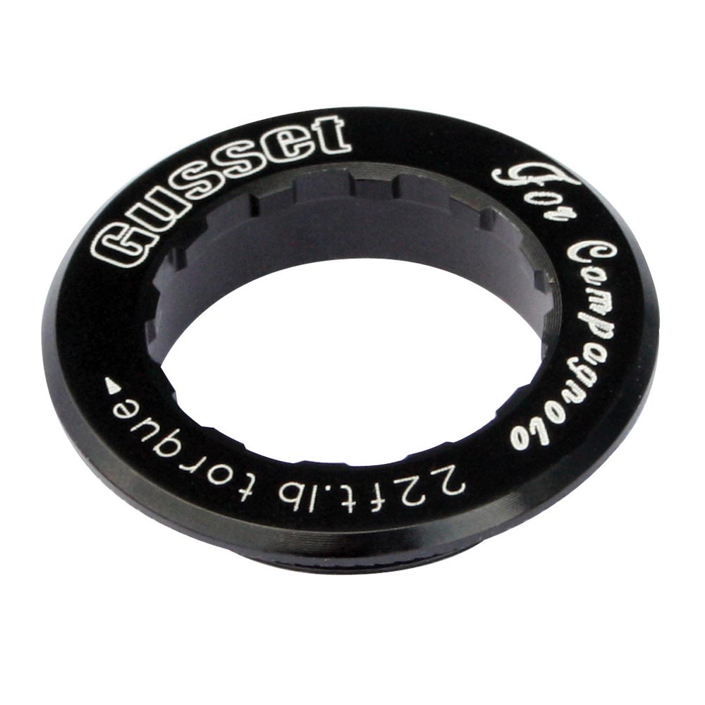 gusset campy ss alloy lockring Black 