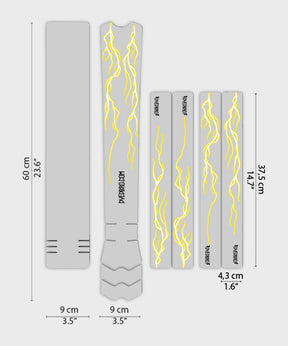 DYEDBRO MTB Frame Protection Lightning - Yellow