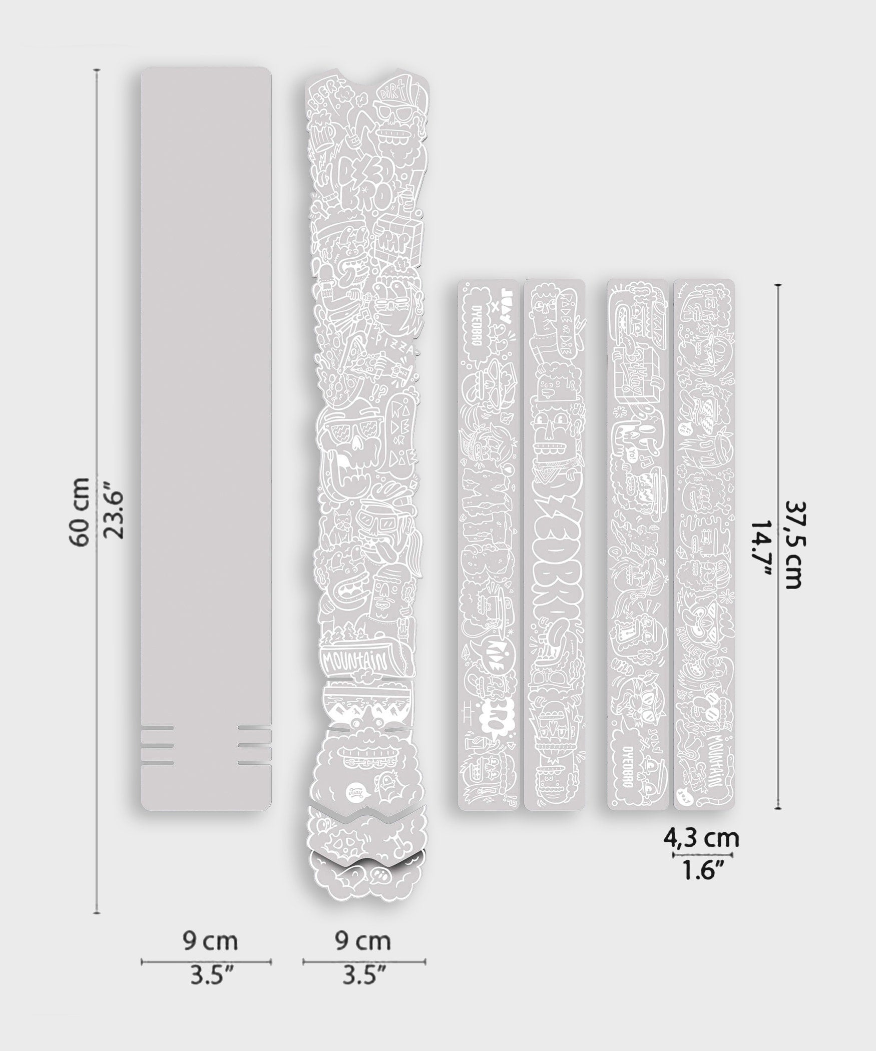 DYEDBRO MTB Frame Protection Juay x DYEDBRO - White