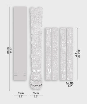DYEDBRO MTB Frame Protection Juay x DYEDBRO - White