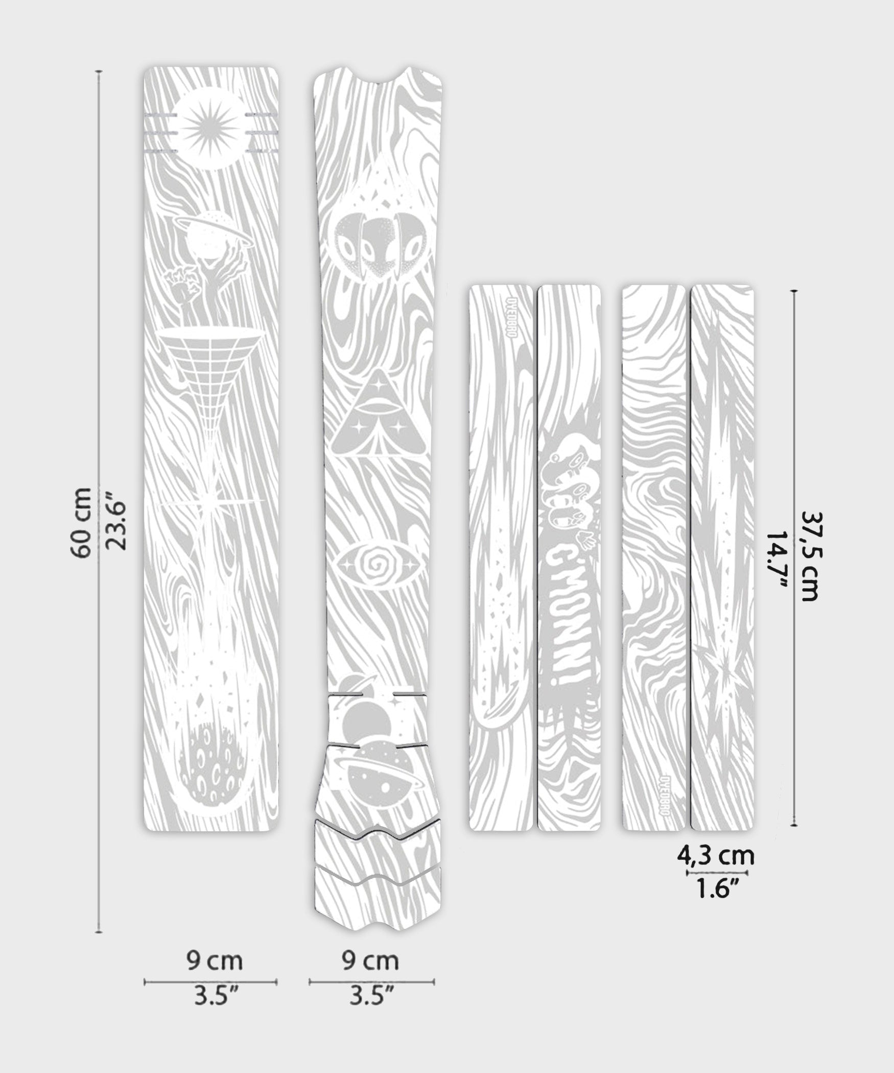 DYEDBRO MTB Frame Protection Kaos - White
