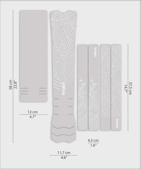 DYEDBRO e-Bike Frame Protection Stay Free - White