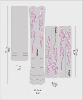 DYEDBRO e-Bike Frame Protection Lightning - Pink