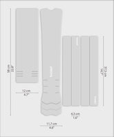 DYEDBRO e-Bike Frame Protection Clear - Gloss/White