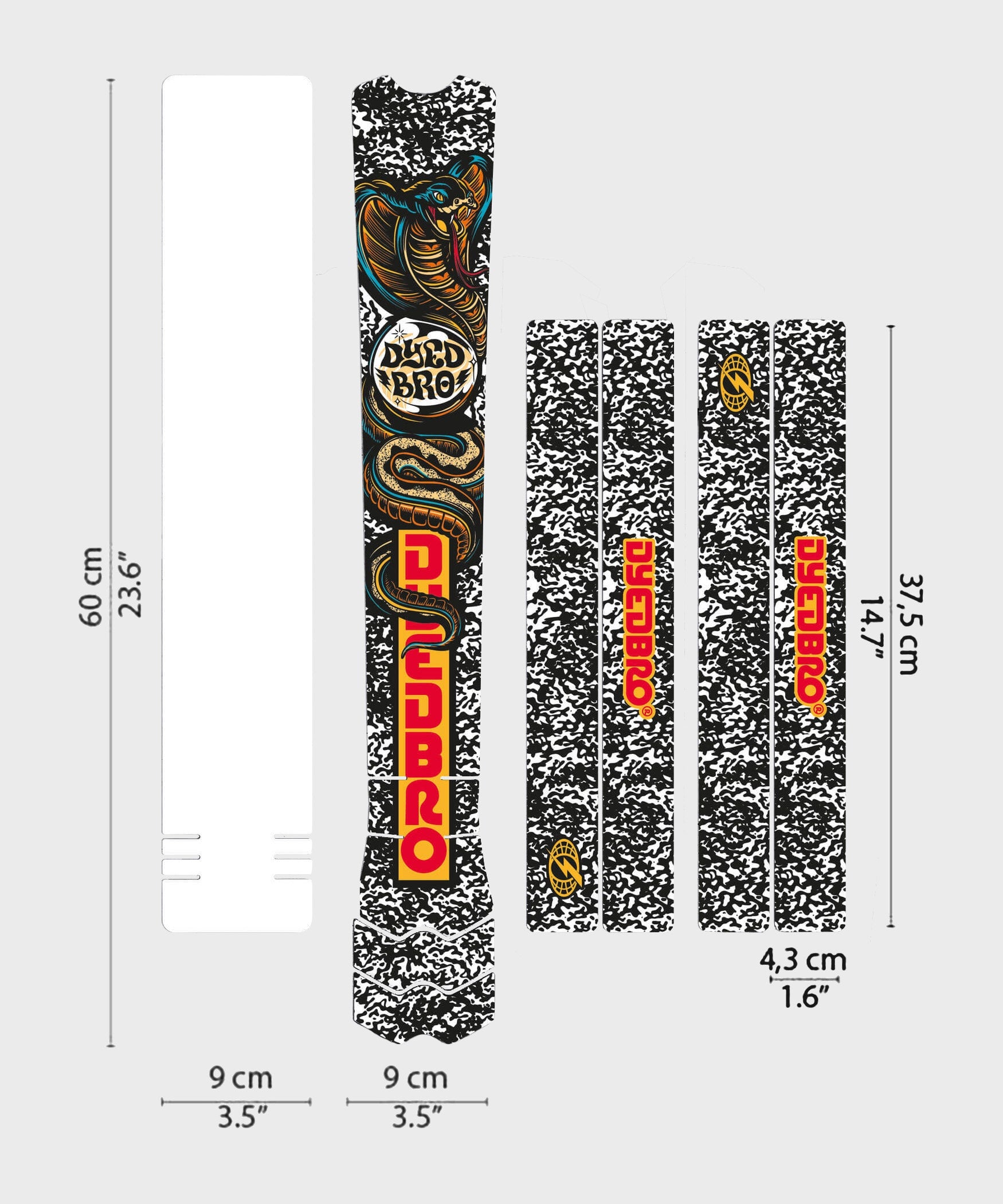 DYEDBRO MTB Frame Protection RRR x DYEDBRO - Black