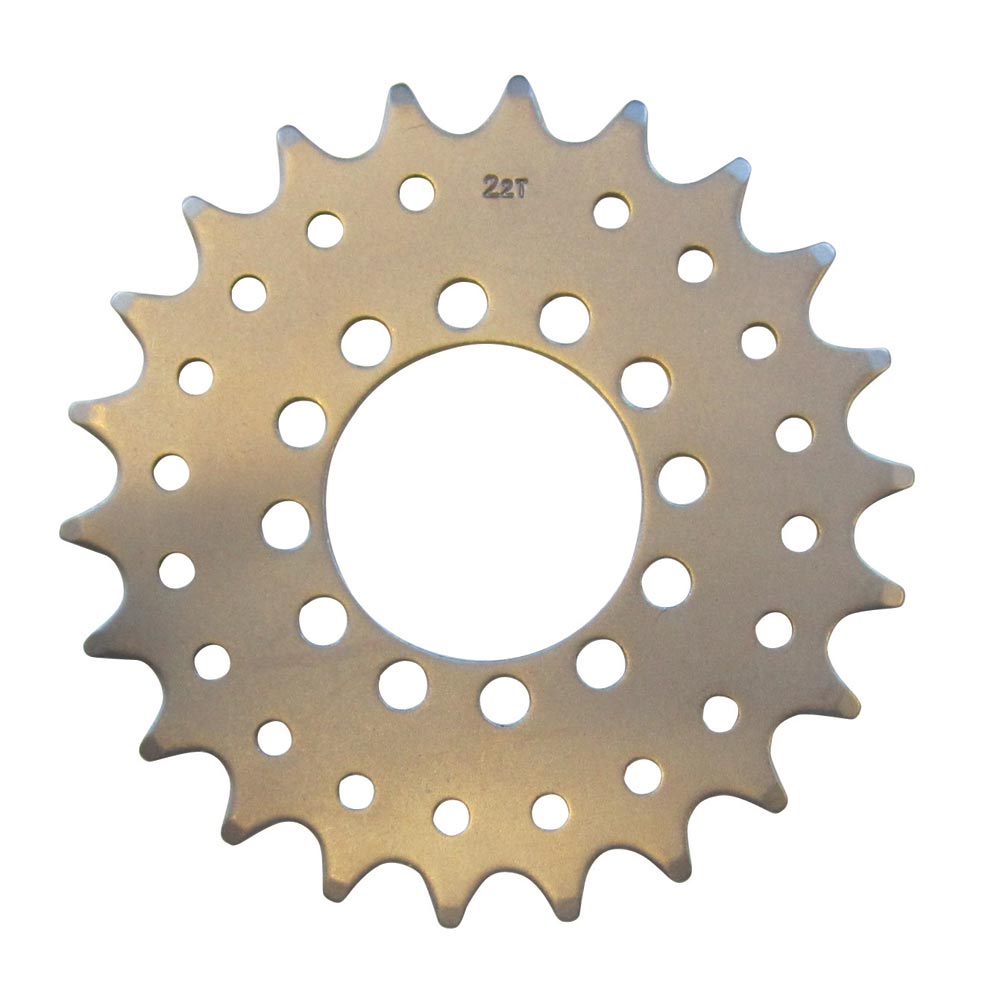 gusset disc mount fixed sprocket Silver 22T