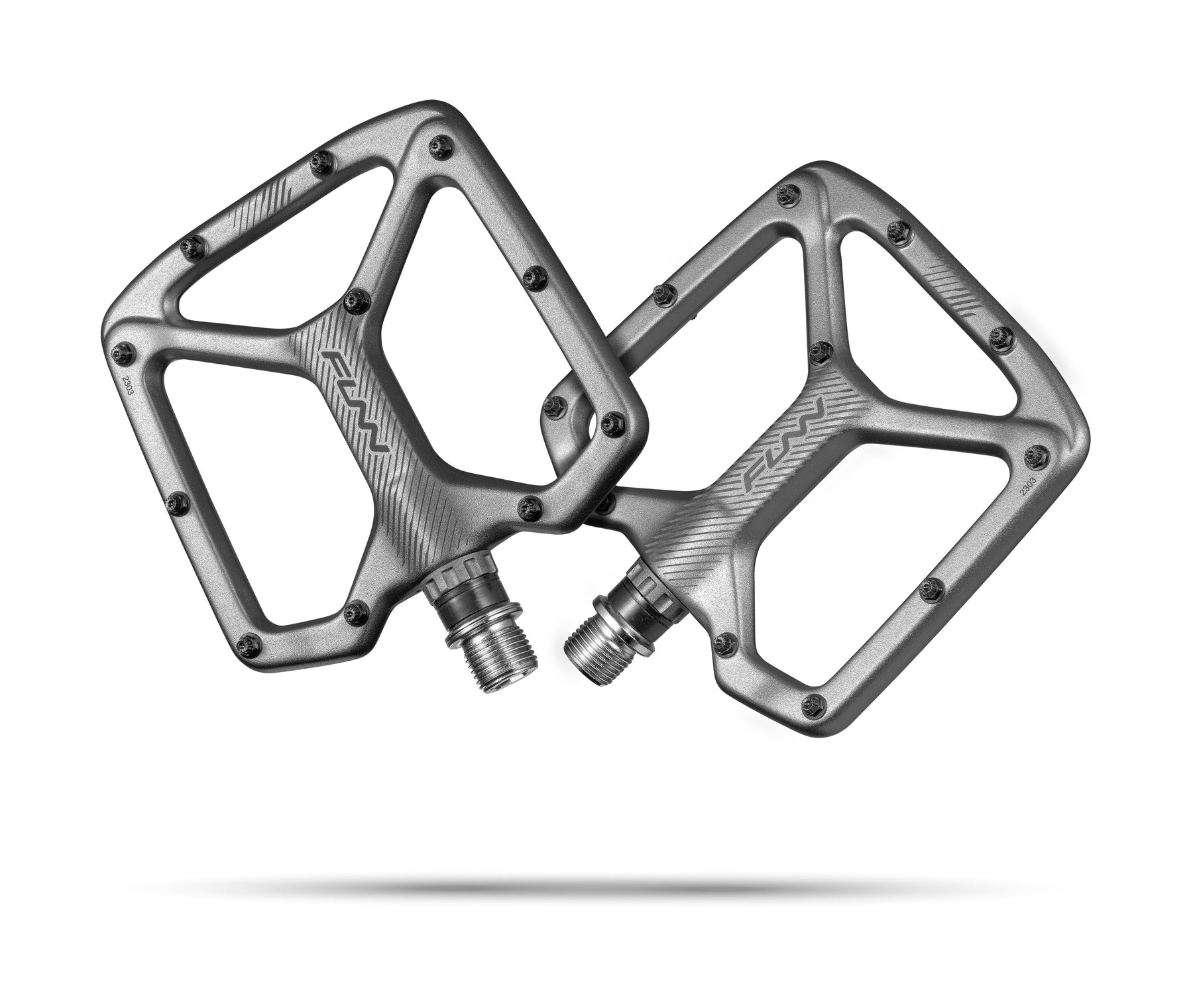 Funn Python 2 Alloy Flat Pedals Grey