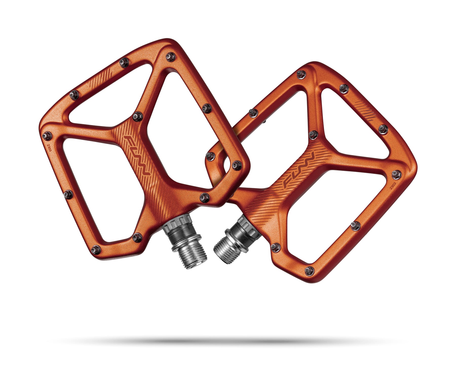 Funn Python 2 Alloy Flat Pedals Orange