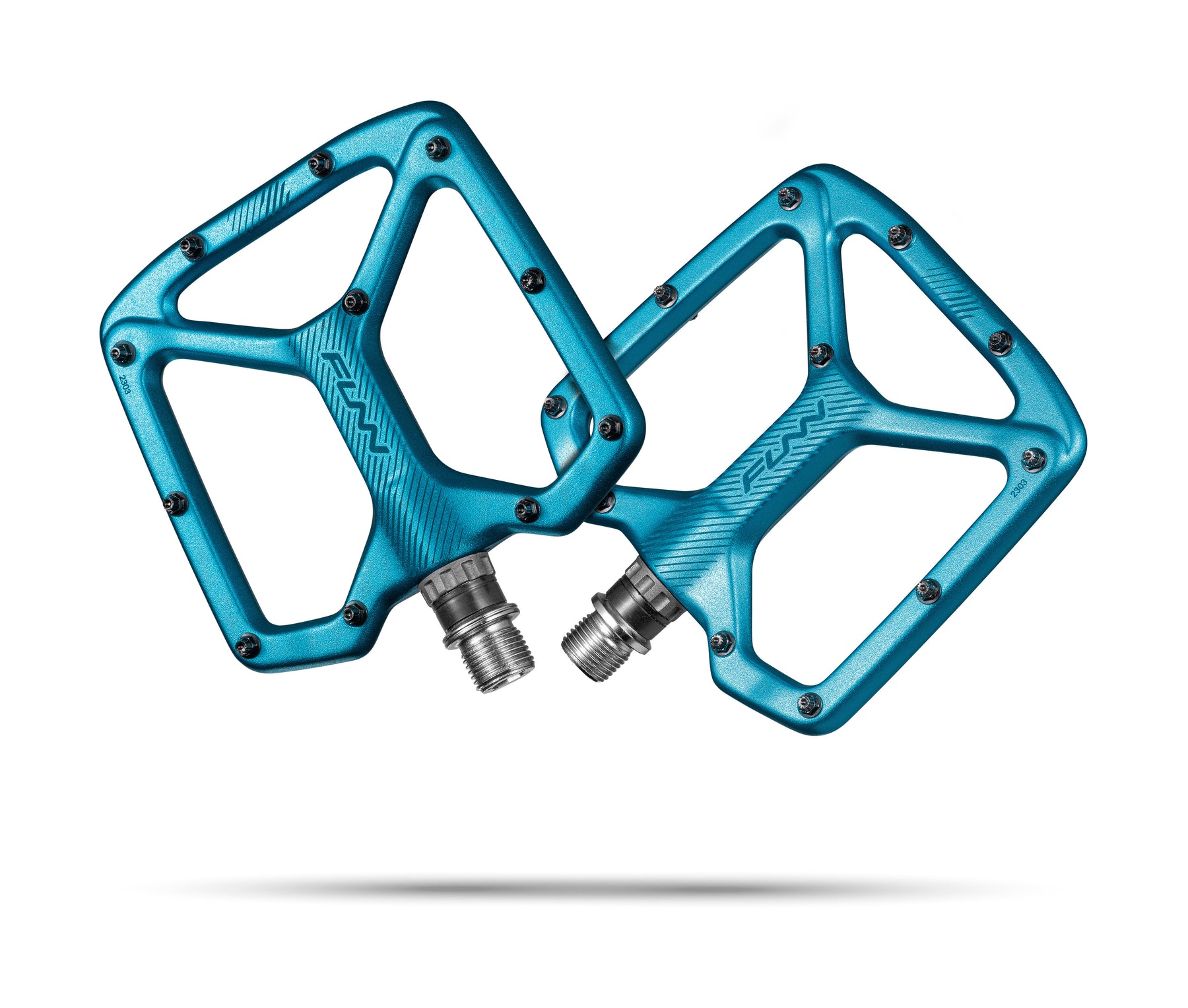 Funn Python 2 Alloy Flat Pedals Turquoise