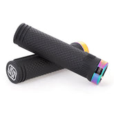 Gusset S2 Lock-On Grips - Extra Soft Black/Oil Slick 133mm