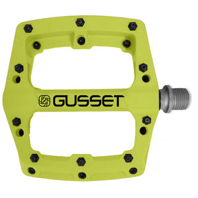 gusset slim jim nylon pedals Lime 9/16"