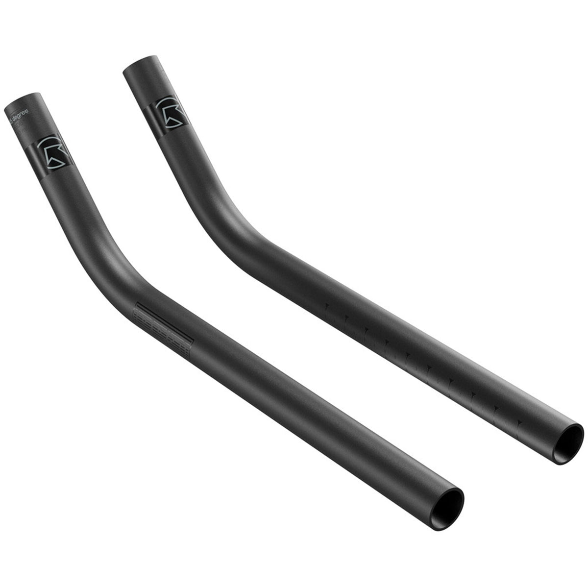 Pro Clip On Alloy TT Extensions Black J-Bend / 45Deg