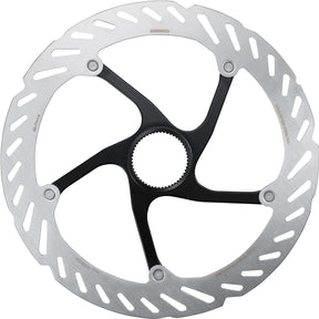 Shimano RT-CL700 Ice Tech Centrelock Rotor with external lockring Silver / Black 203mm