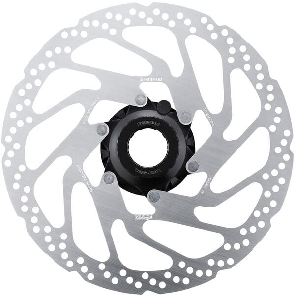 Shimano RT-EM300 Centrelock Rotor with internal and external lockring Silver / Black 203mm