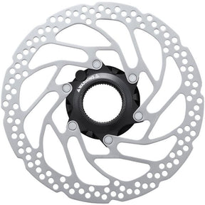 Shimano RT-EM300 Centrelock Rotor with internal and external lockring Silver / Black 180mm