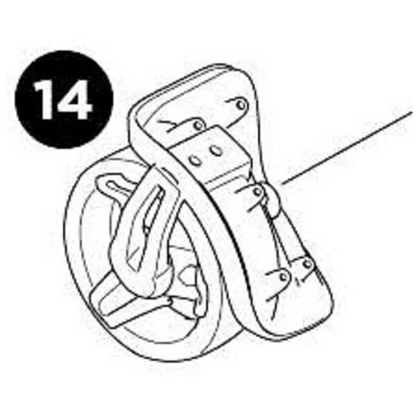 Thule Roundtrip Transition wheel assembly with wrap Black Right