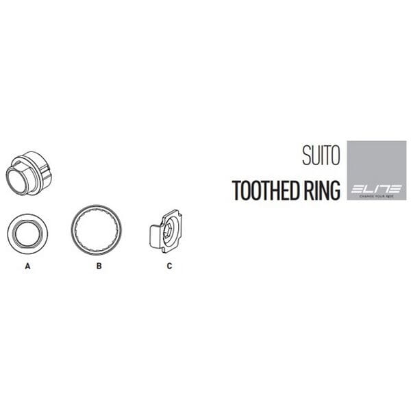 Elite Toothed Ring kit for direct drive home trainers Default Title