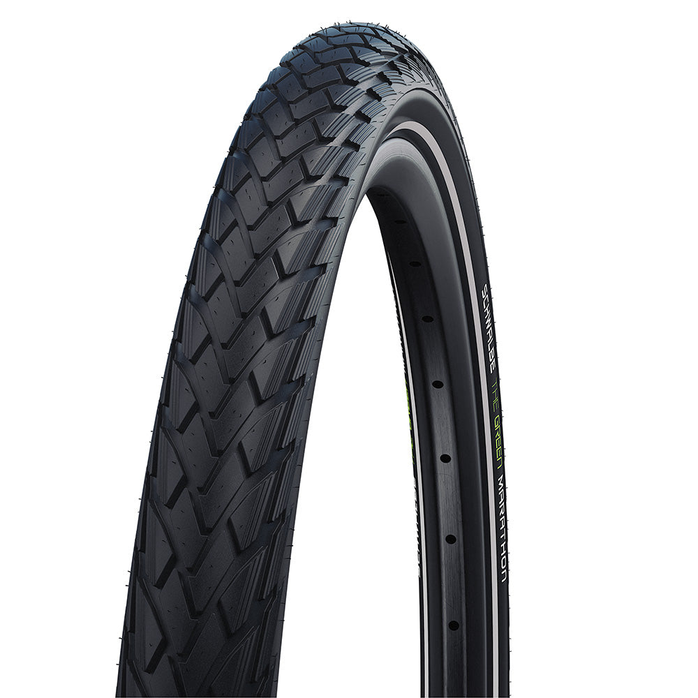 schwalbe-green-marathon-tyre Black 27.5 x 1.65" Performance GreenGuard ADDIX Eco E-25